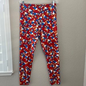 LulaRoe Disney Donald Duck Leggings SizeTC